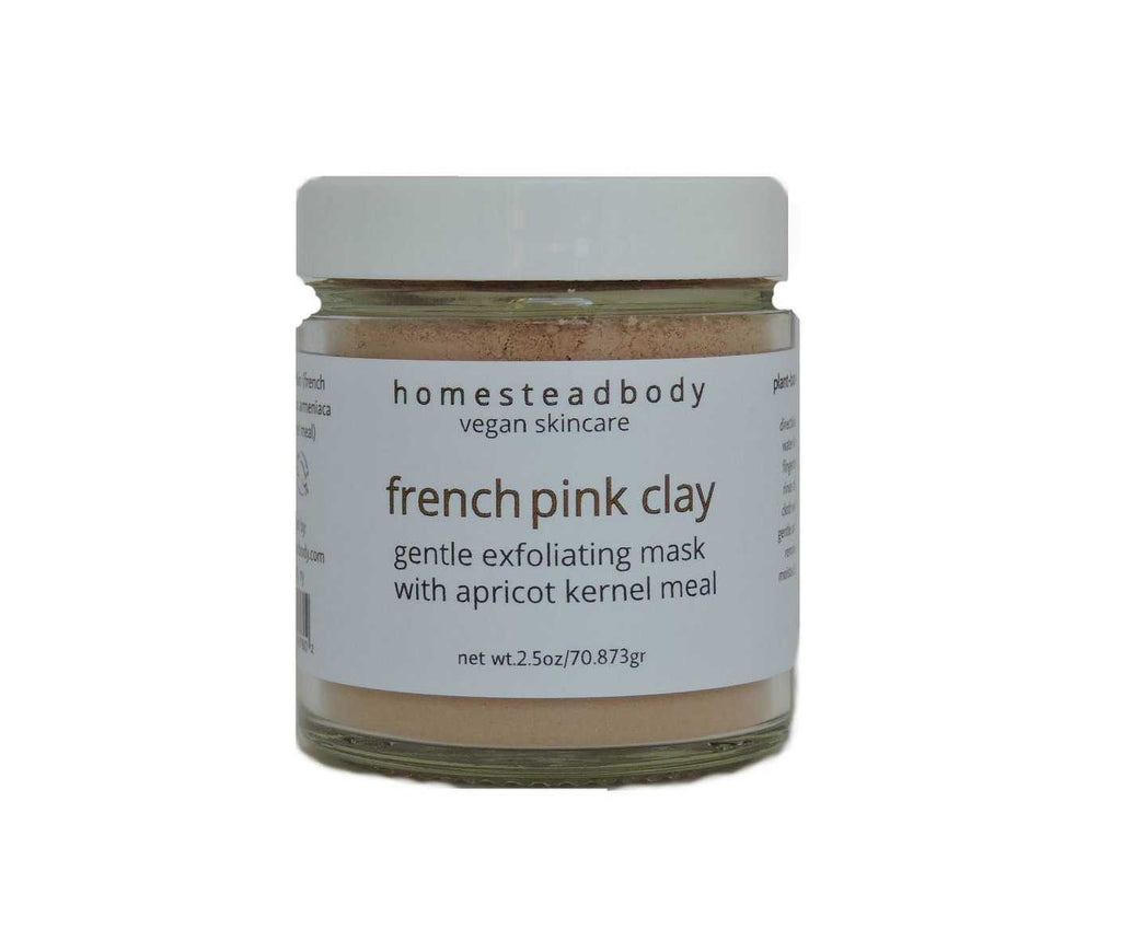 french pink clay exfoliant | homestead body