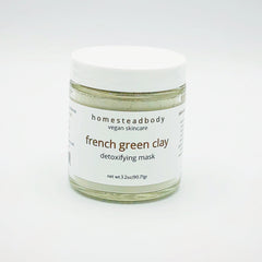 Homestead Body French Green Clay Mask | Vegan, Plant-Based and Cruelty-Free SkinCarehomestead body