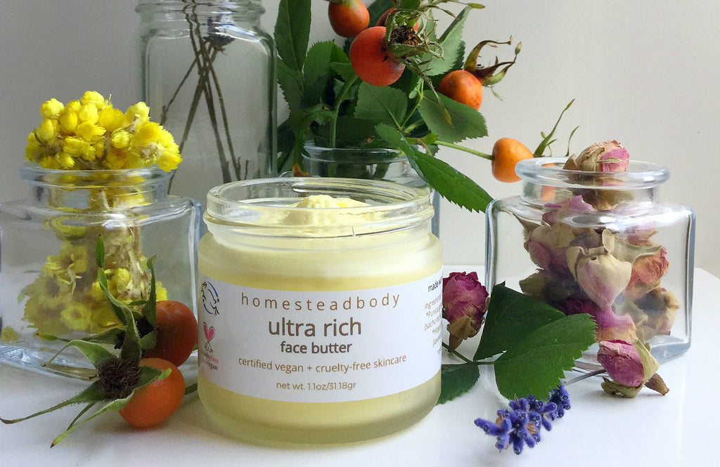 ultra rich organic face butter - vegan skincare